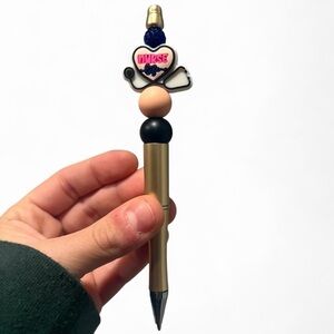Nurse Life Gold Beaded Custom Pen - Comes With 1 Pen Refill Extra